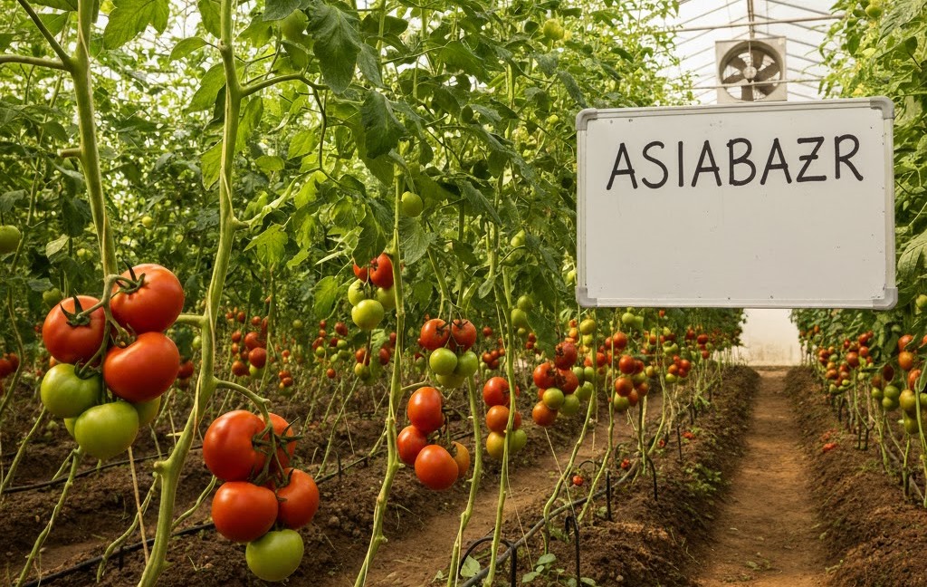 کاشت گوجهفرنگی هیبریدی در گلخانه